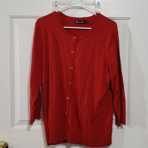 NY&Co. 7th Ave. Red orange  cardigan